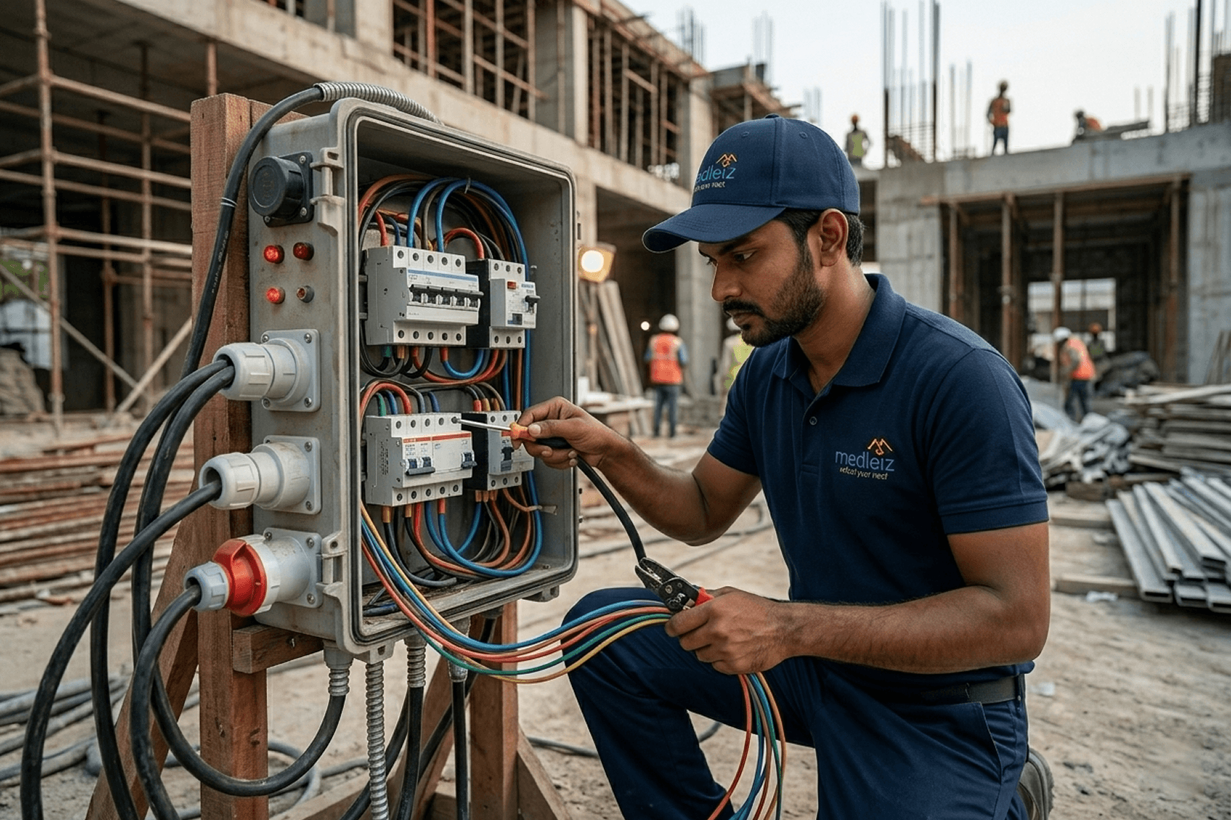 Main power temporary board work