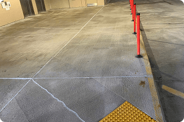 Parking grano flooring cracks rectification work