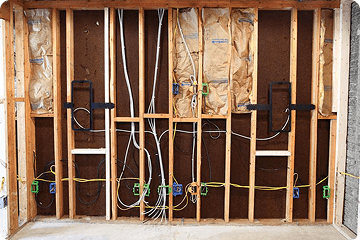 Home theatre setup conduit & wiring work