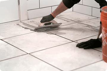 Bathroom Floor & Tiles epoxy grouting work