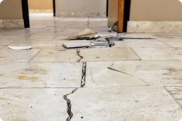 Marble crack rectification work