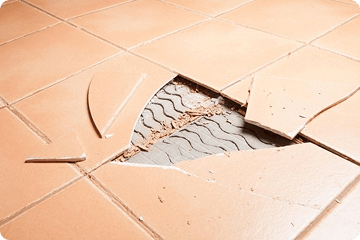 Tiles crack rectifications work