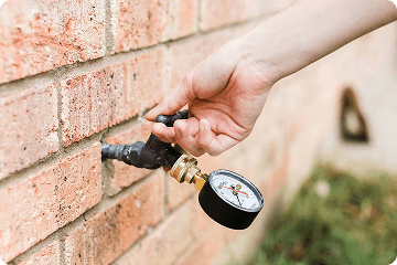 Water pressure level testing