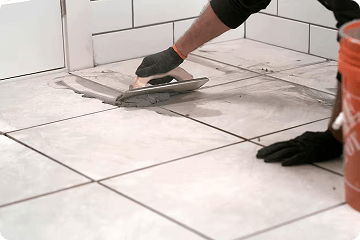 Bathroom Floor & Tiles epoxy grouting work